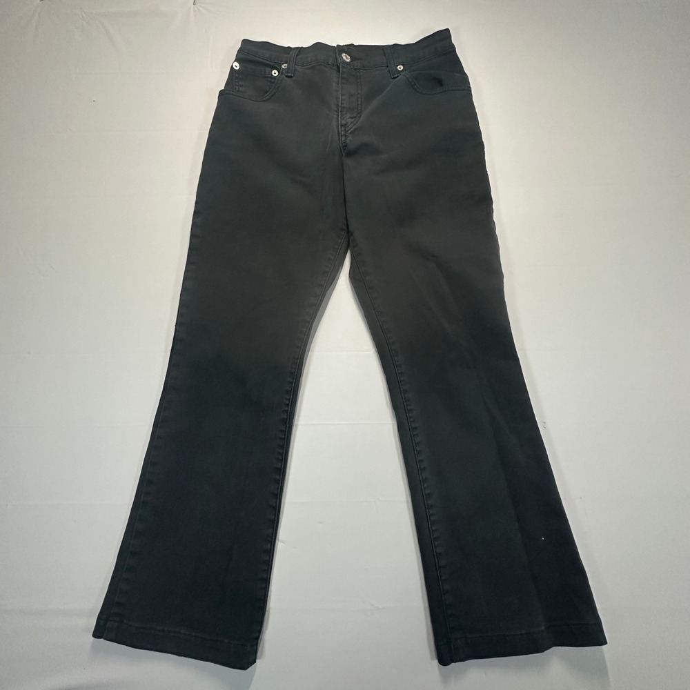 Levis 550 Relaxed Bootcut Jeans Black Denim Stretch Size 6M